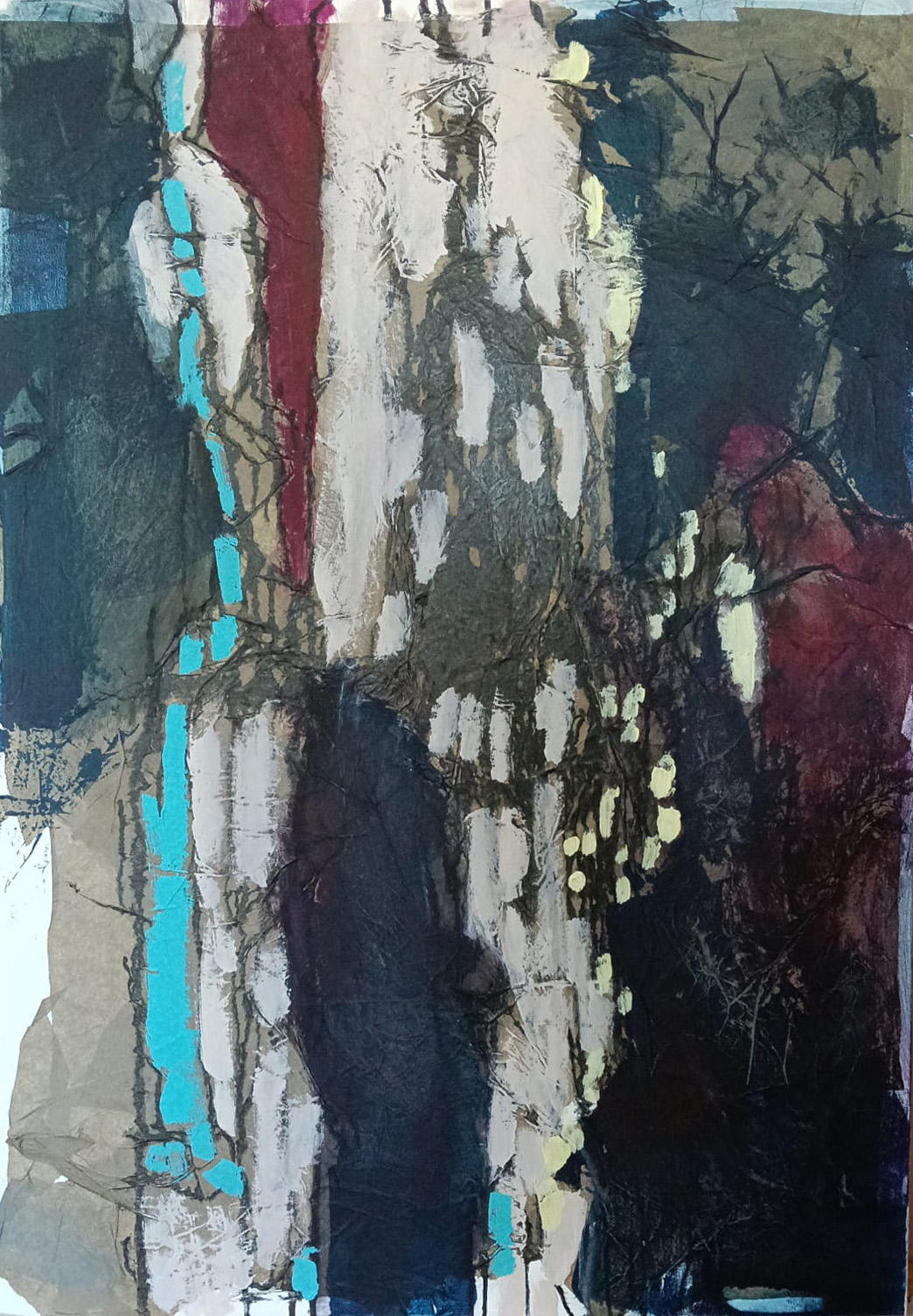 In front of the lake, 2026, cm 100×70. Proprietà privata