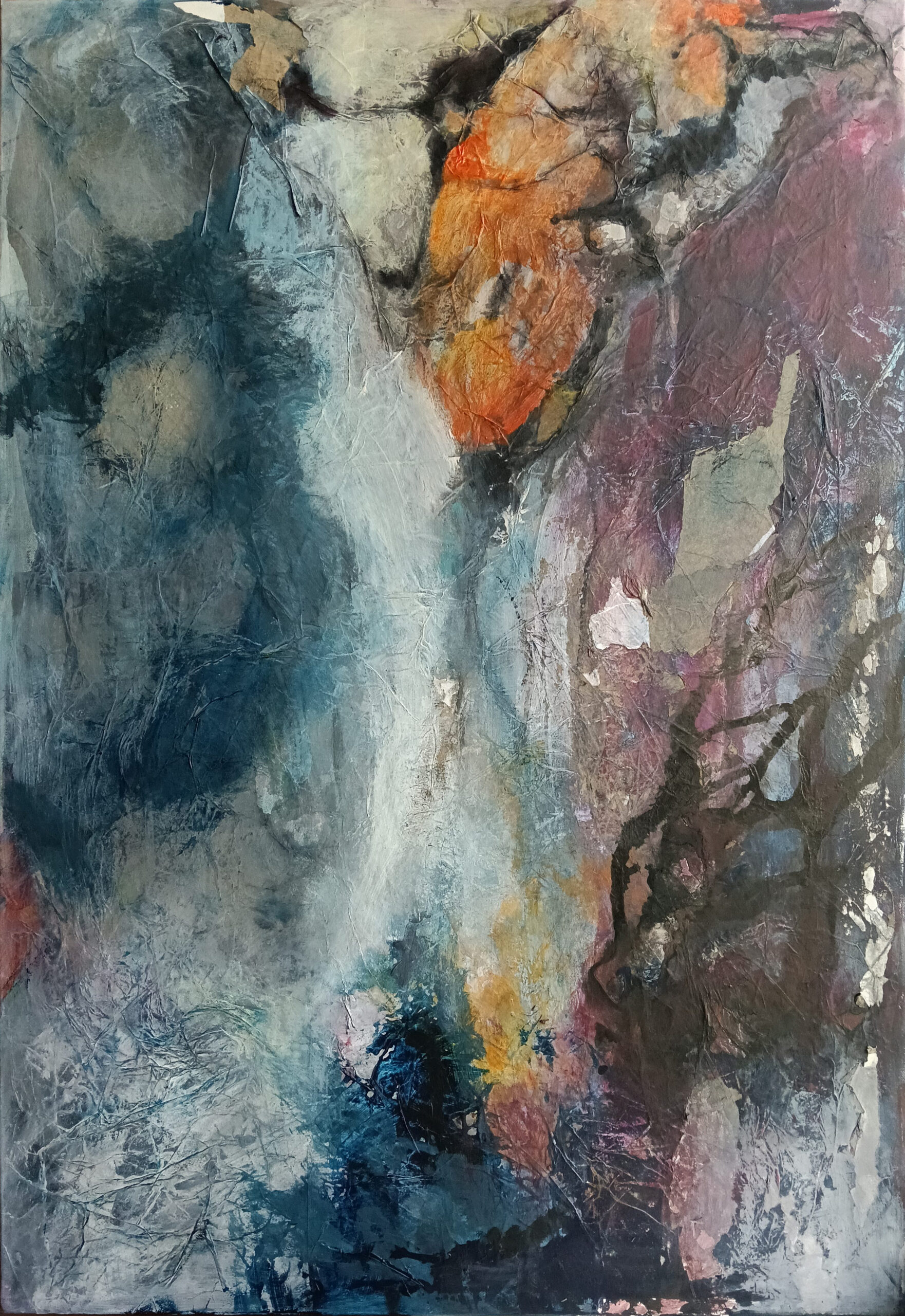 Sunset, 2026, cm 100x70, mix on canvas
